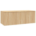 Mobile Porta TV Rovere Sonoma 80x34x30 cm Legno Multistrato