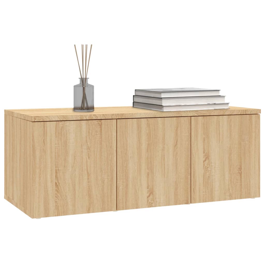 Mobile Porta TV Rovere Sonoma 80x34x30 cm Legno Multistrato