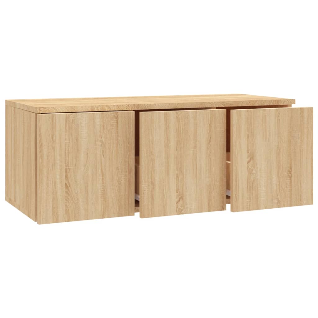 Mobile Porta TV Rovere Sonoma 80x34x30 cm Legno Multistrato