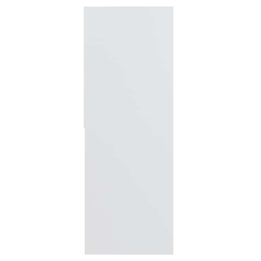 Libreria Bianca 67x24x161 cm in Legno Multistrato