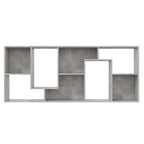 Libreria Grigio Cemento 67x24x161 cm in Legno Multistrato