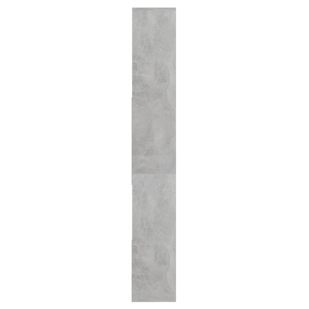 Libreria Grigio Cemento 67x24x161 cm in Legno Multistrato