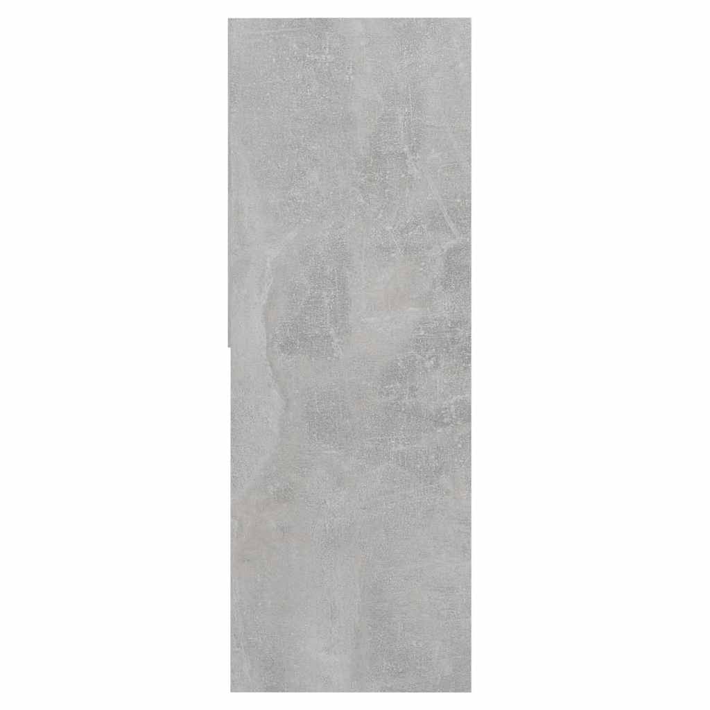 Libreria Grigio Cemento 67x24x161 cm in Legno Multistrato