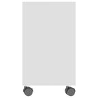 Tavolino da Salotto Bianco 70x35x55 cm in Legno Multistrato
