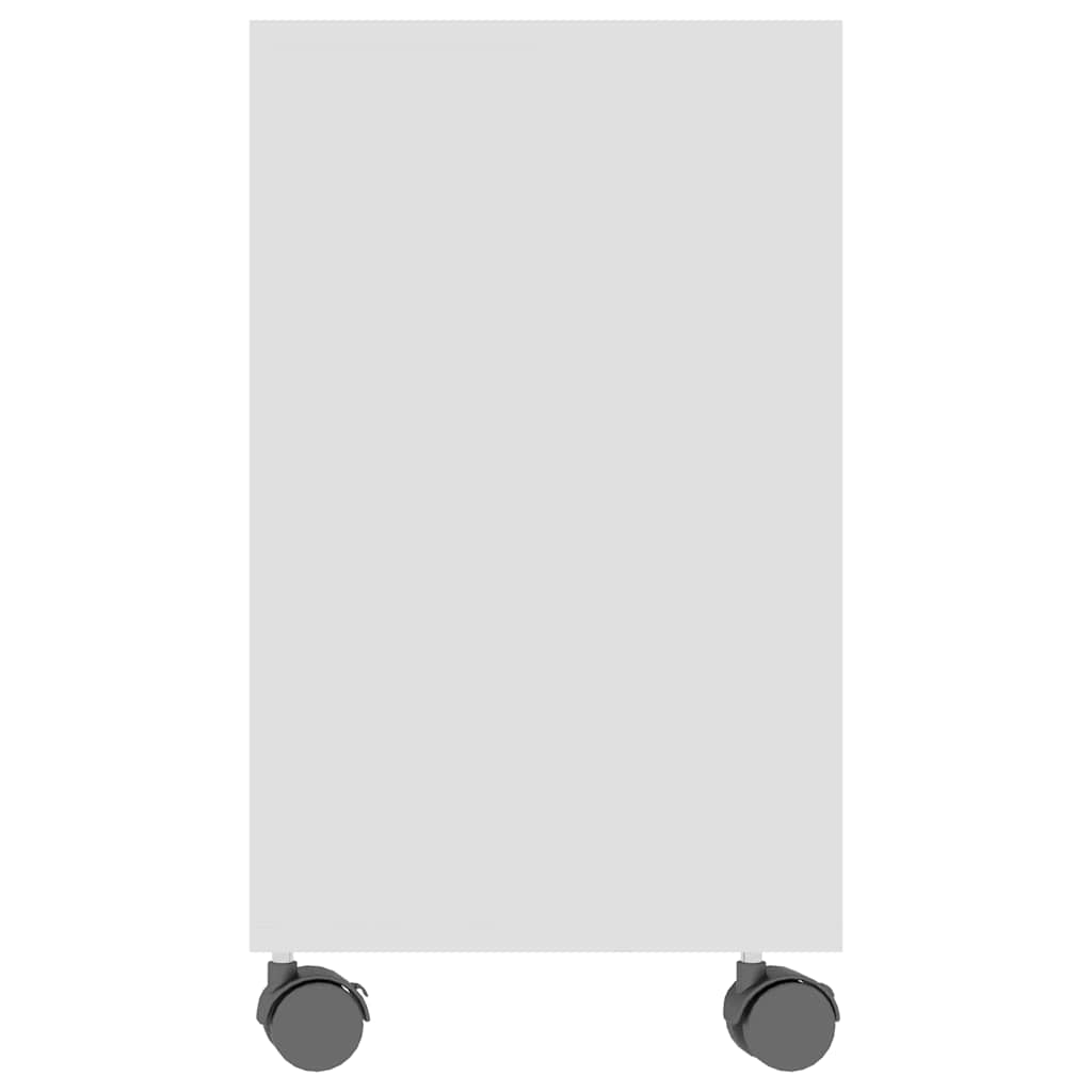 Tavolino da Salotto Bianco 70x35x55 cm in Legno Multistrato