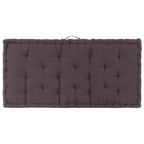 Cuscini per Pallet e Pavimento 2 pz in Cotone Antracite