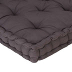 Cuscini per Pallet e Pavimento 2 pz in Cotone Antracite