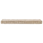 Cuscini per Pallet e Pavimento 2 pz in Cotone Beige