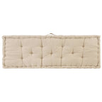 Cuscini per Pallet e Pavimento 2 pz in Cotone Beige