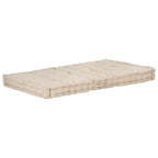 Cuscini per Pallet e Pavimento 2 pz in Cotone Beige
