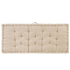 Cuscini per Pallet e Pavimento 2 pz in Cotone Beige