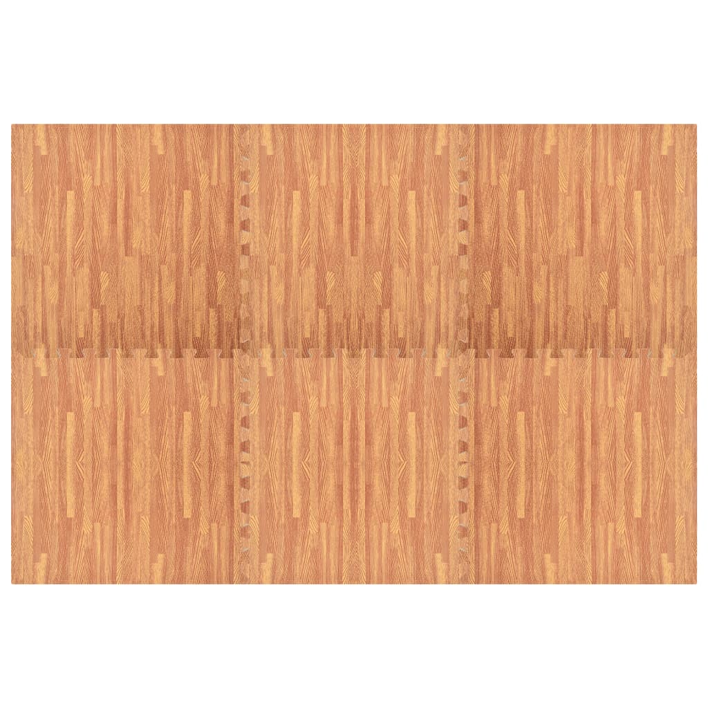 Tappetino a Incastro 6 pz Venature Legno 2,16 ㎡ Schiuma EVA
