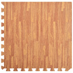 Tappetino a Incastro 6 pz Venature Legno 2,16 ㎡ Schiuma EVA