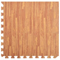 Tappetino a Incastro 24 pz Venature Legno 8,64 ㎡ Schiuma EVA