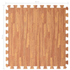 Tappetino a Incastro 24 pz Venature Legno 8,64 ㎡ Schiuma EVA