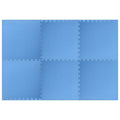 Tappetino a Incastro 6 pz 2,16 m² in Schiuma EVA Blu