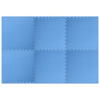 Tappetino a Incastro 6 pz 2,16 m² in Schiuma EVA Blu