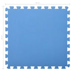 Tappetino a Incastro 6 pz 2,16 m² in Schiuma EVA Blu