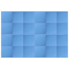 Tappetino a Incastro 24 pz 8,64 m² in Schiuma EVA Blu