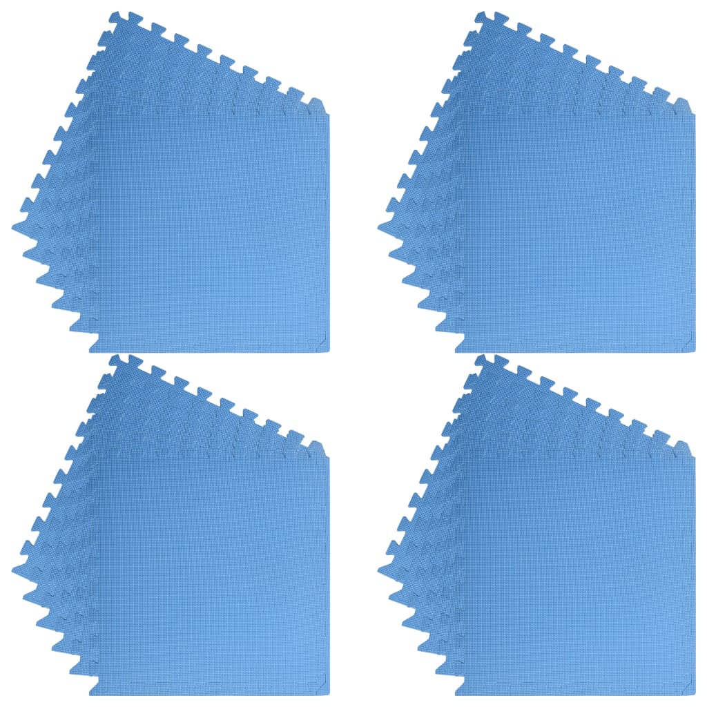 Tappetino a Incastro 24 pz 8,64 m² in Schiuma EVA Blu
