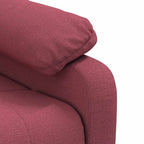 Poltrona Reclinabile in Tessuto Rosso Vino