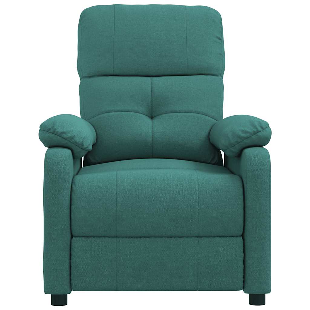 Poltrona Reclinabile in Tessuto Verde Scuro