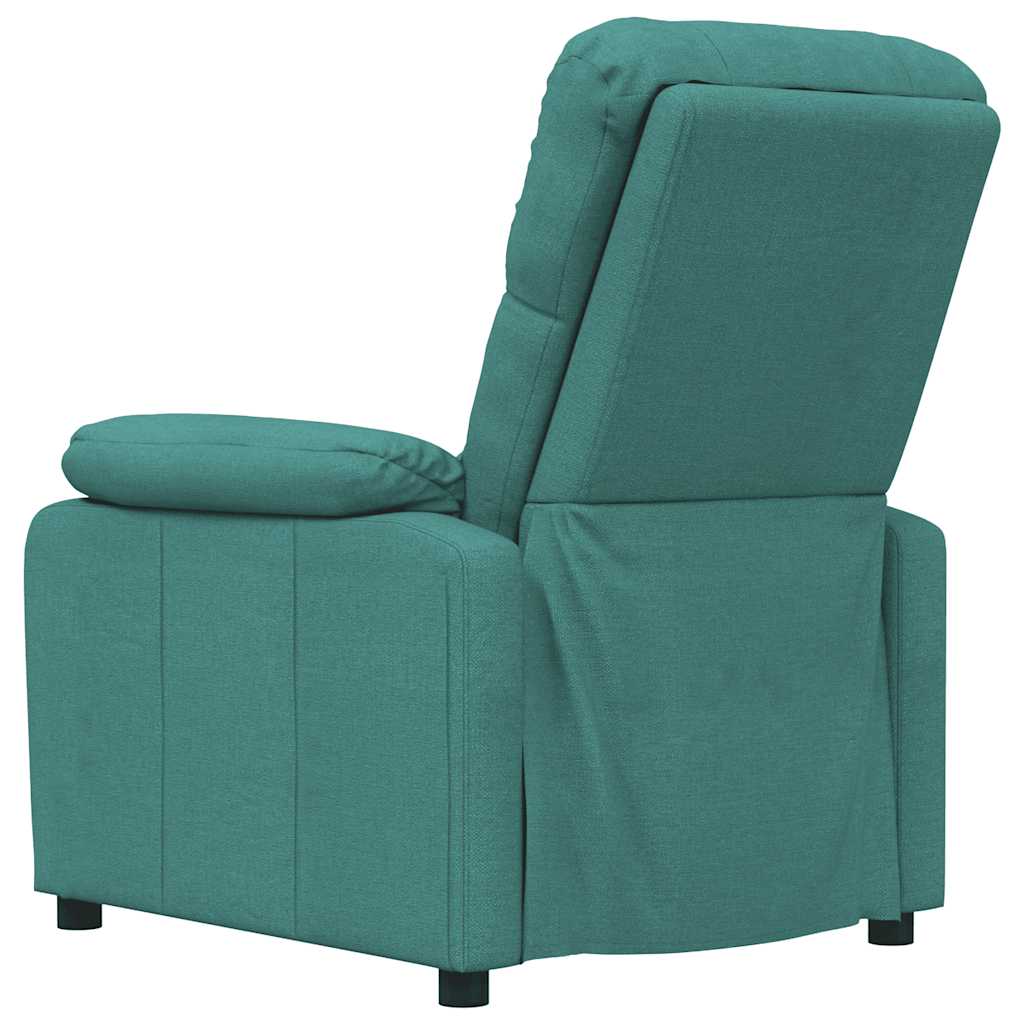 Poltrona Reclinabile in Tessuto Verde Scuro