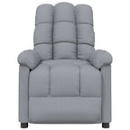 Poltrona Reclinabile in Tessuto Grigio Chiaro
