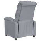 Poltrona Reclinabile in Tessuto Grigio Chiaro
