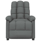 Poltrona Reclinabile in Tessuto Grigio Scuro