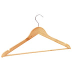 Set Appendiabiti 50 pz Antiscivolo in Legno Massello