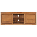 Mobile Porta TV 110x30x40 cm in Legno Massello di Teak