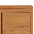 Mobile Porta TV 110x30x40 cm in Legno Massello di Teak