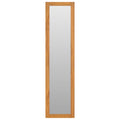 Specchio da Parete con Mensole 30x30x120 cm in Massello di Teak
