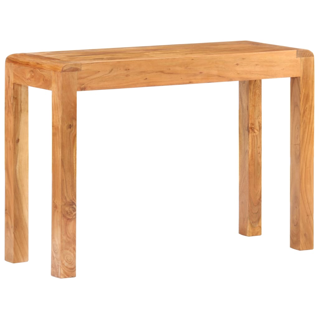 Tavolo Consolle 110x40x76 cm Massello Acacia Finitura Ambra