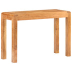 Tavolo Consolle 110x40x76 cm Massello Acacia Finitura Ambra