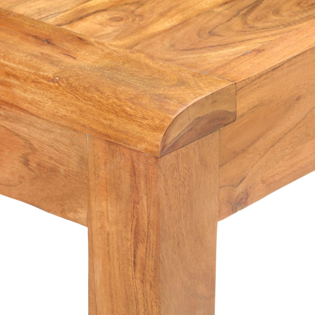 Tavolo Consolle 110x40x76 cm Massello Acacia Finitura Ambra