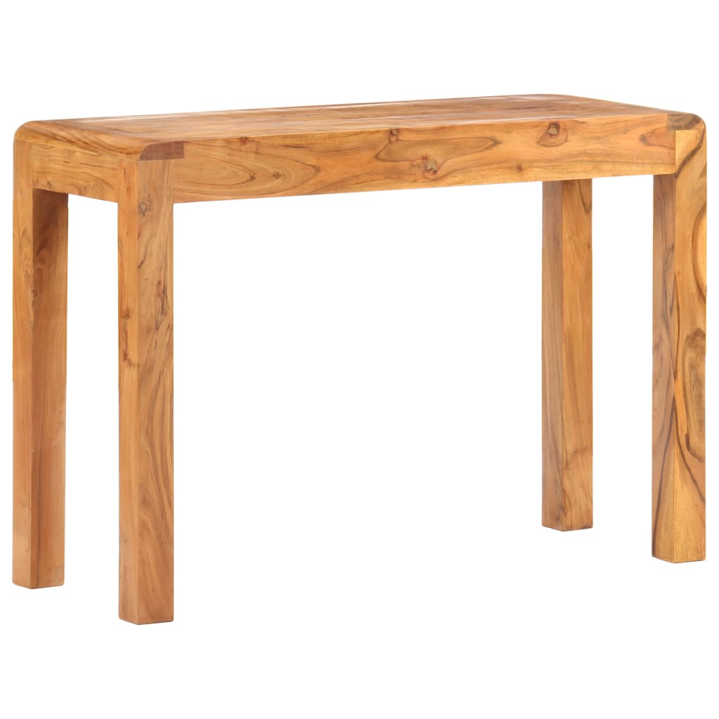 Tavolo Consolle 110x40x76 cm Massello Acacia Finitura Ambra