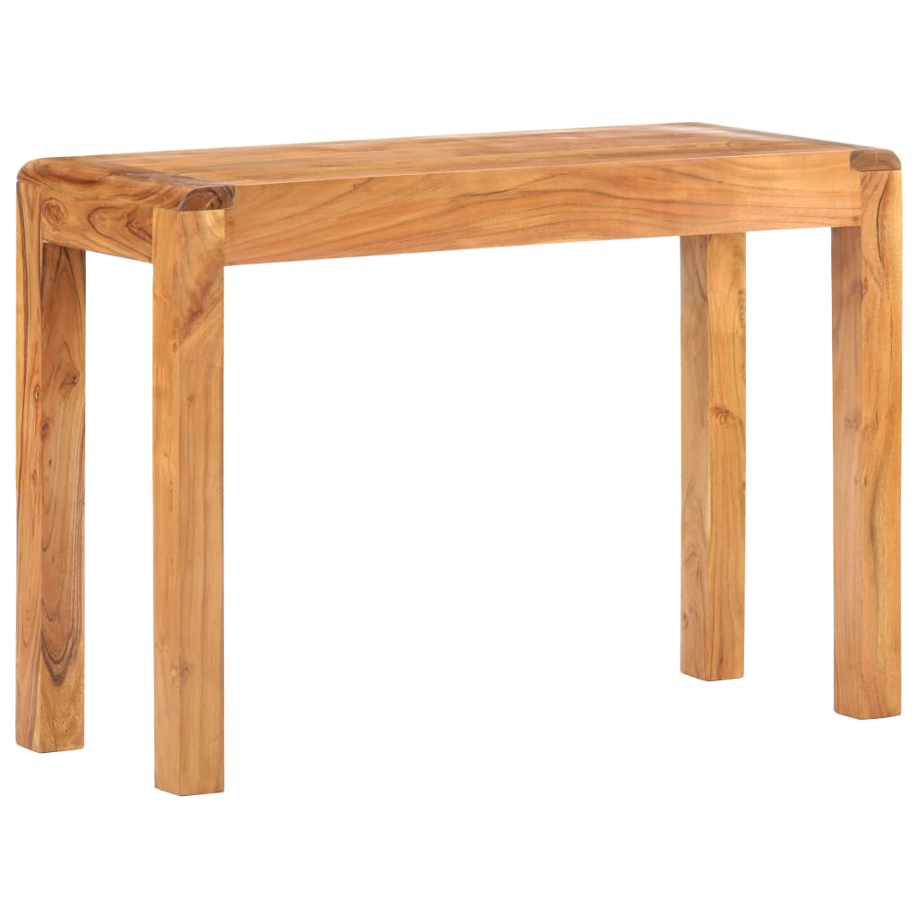 Tavolo Consolle 110x40x76 cm Massello Acacia Finitura Ambra