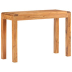 Tavolo Consolle 110x40x76 cm Massello Acacia Finitura Ambra