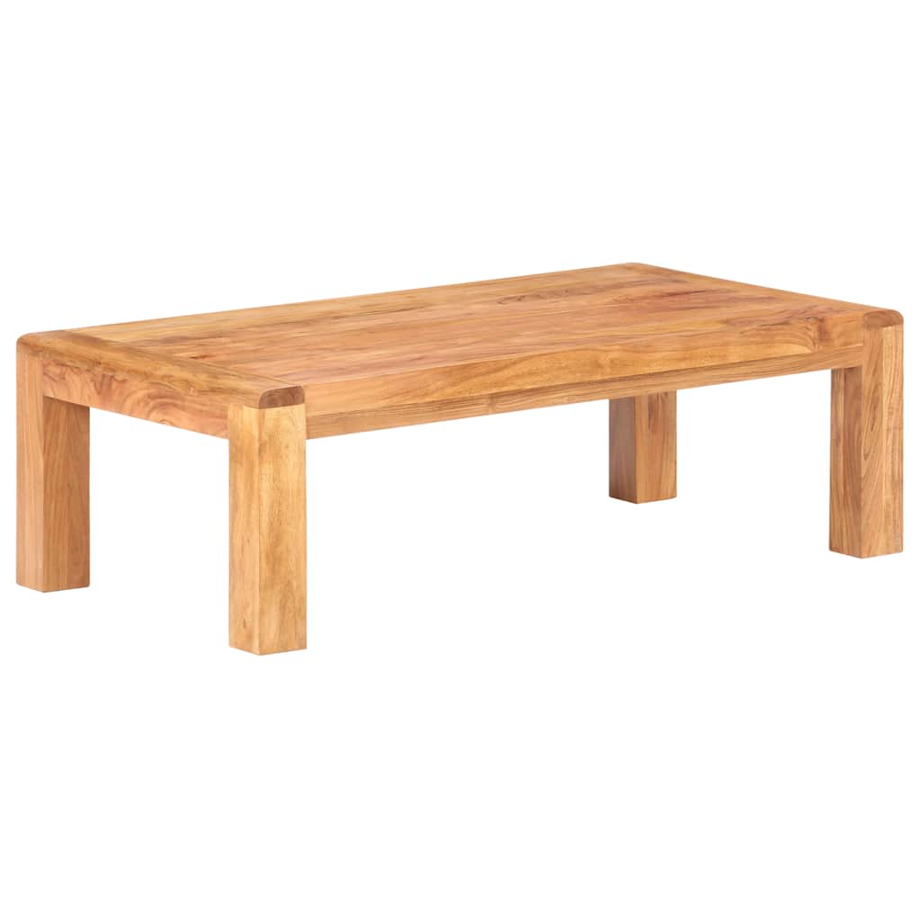 Tavolino da Salotto 110x60x35 cm Massello Acacia Finitura Ambra