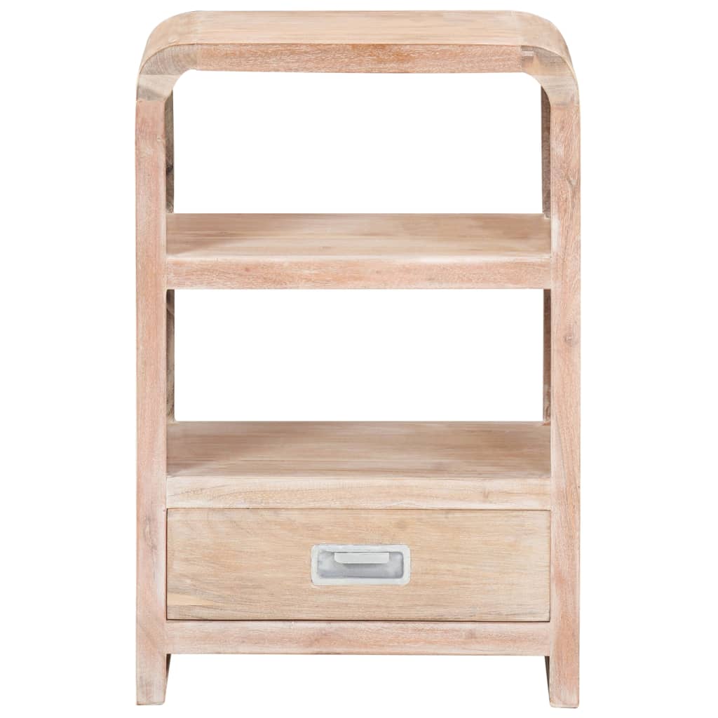 Comodino 40x30x60 cm in Legno Massello di Acacia