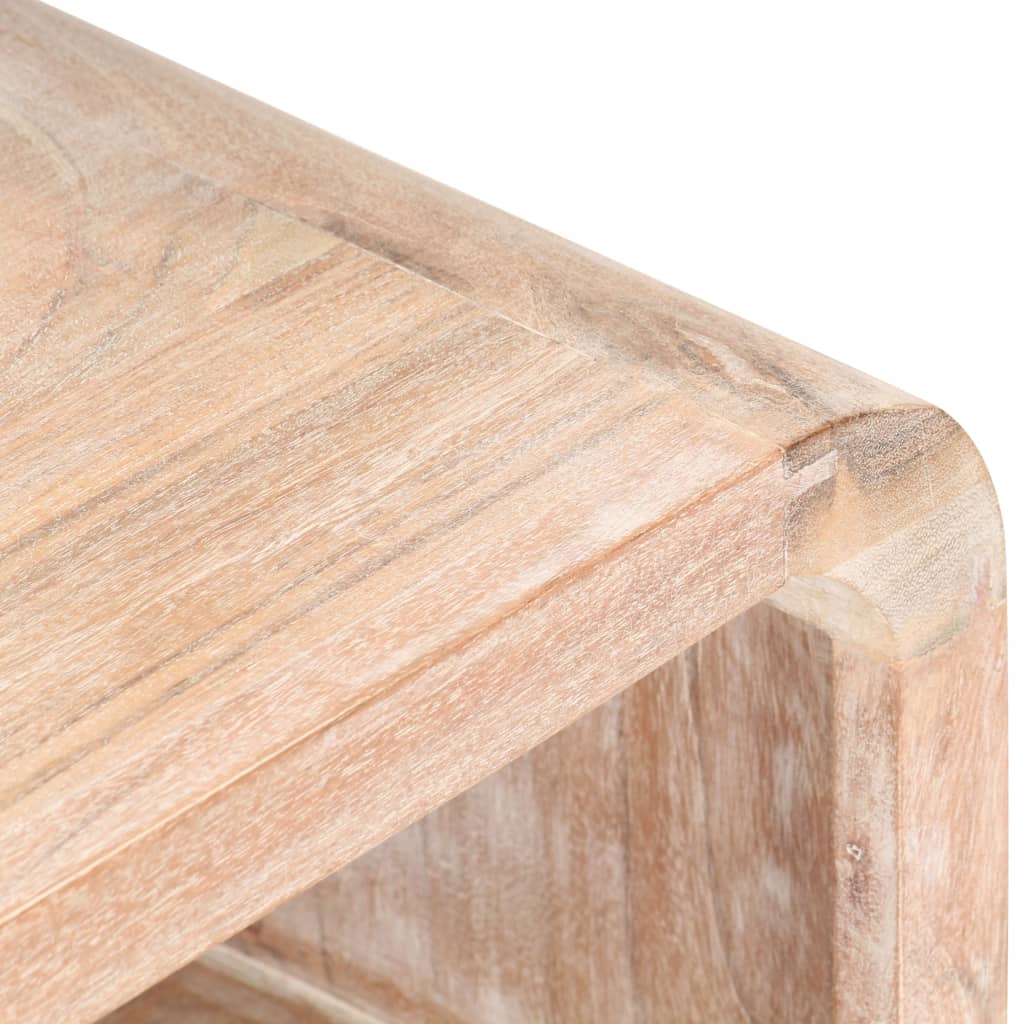 Comodino 40x30x60 cm in Legno Massello di Acacia