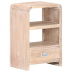 Comodino 40x30x60 cm in Legno Massello di Acacia