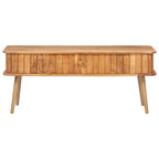 Tavolino da Salotto 100x50x40 cm in Legno Massello di Acacia