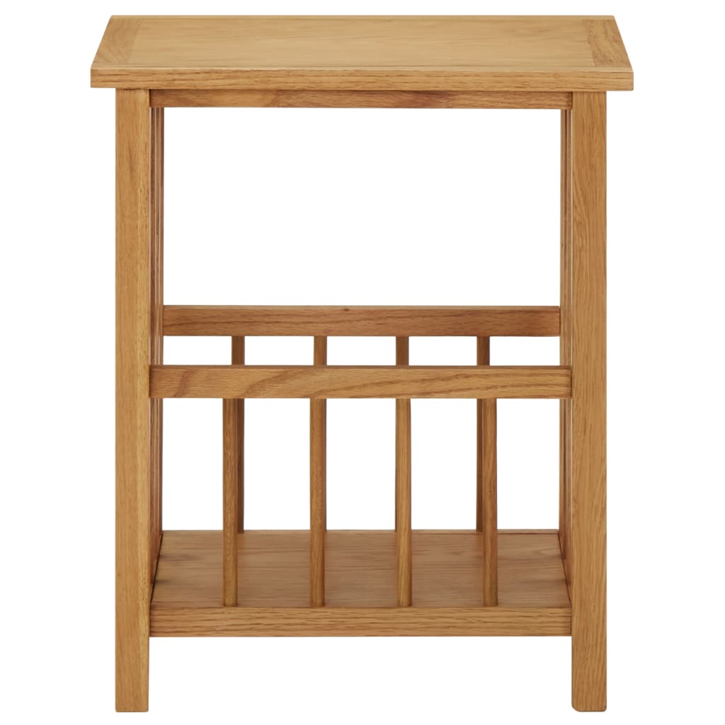 Tavolino con Portariviste 45x35x55 cm Massello di Rovere