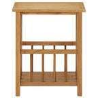Tavolino con Portariviste 45x35x55 cm Massello di Rovere