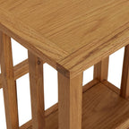 Tavolino con Portariviste 45x35x55 cm Massello di Rovere