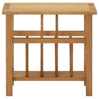Tavolino con Portariviste 45x27x42 cm Massello di Rovere