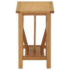 Tavolino con Portariviste 45x27x42 cm Massello di Rovere